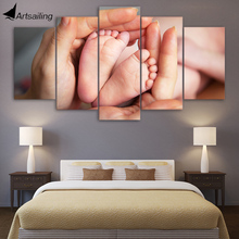 Lienzo impreso en HD de 5 piezas, Pintura Artística de amor Maternal familiar para decoración de habitación, carteles e impresiones artísticas, Envío Gratis CU-1436C 2024 - compra barato