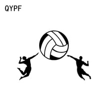 QYPF 15*10.1CM Interesting Volleyball Car Stickers Accessories Vinyl High Quality Decals C16-1450 2024 - buy cheap