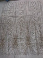 Novos tecidos de tule africano com glitter colado brilhante e lantejoulas tecido de renda para vestido de festa 2024 - compre barato