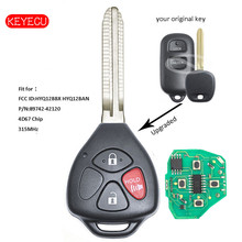 Keyecu Upgraded Remote Key Fob 315MHz 4D67 Chip for Toyota Tundra Echo 2004-2006 FCC: HYQ12BBX HYQ12BAN 2024 - buy cheap