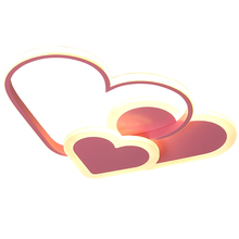 Lámparas y linternas de diseño creativo en forma de corazón romance dormitorio iluminación Led techo lámpara rotar acrílico moderno 2024 - compra barato