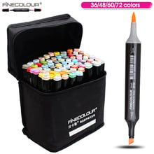 FINECOLOUR 36 48 60 72 Colors Artist Double Headed Manga Brush Markers Alcohol Sketch Marker for Design and Artists 2024 - buy cheap