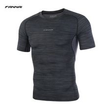 Summer Men Running T-Shirts Quick Dry Bodybuilding Compression Shirt Tight Gym Trainning Jogging Sports Tops Tees Fitness Wear 2024 - buy cheap