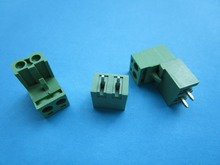 Conector de Bloque de terminales de tornillo de 5,08mm, Conector de Color verde, tipo enchufable con pin recto, 2 pines/vía, 10 Uds. 2024 - compra barato