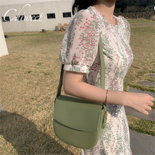 Women Simple Semicircle Saddle Bag Designer Handbags Ladies Tender Green Shoulder Bag Brand Luxury Leather Large Messenger Bags 2024 - buy cheap
