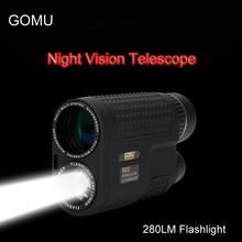 GOMU-telescopio Monocular de visión nocturna, telescopio compacto multifuncional, linterna recargable integrada para caza, 8x32 2024 - compra barato