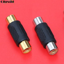 cltgxdd Extension Gold plating / nickel audio adapter RCA Female to Female Audio Video Cable Jack Plug Adapter Connector 2024 - buy cheap