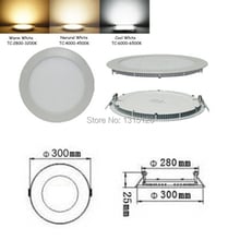 Dimmable Ulthra Thin 24w Led Panel Lights, Holiday round Recessed Ceiling Light for Home Living Room Illumination+free Shipping 2024 - buy cheap