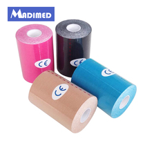 MADIMED musculoso 1 rollo/lote 10cm x 5m cinta para kinesiología de algodón cinta adhesiva elástica para terapia muscular Vendaje deportivo Curetape copa Euro 2024 - compra barato