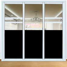 Glue free Decorative Film 100% Blackout Window Film Anti-UV Privacy Film Static Glass Sticker opaque Bedroom Office Home Decor 2024 - buy cheap