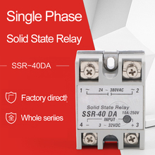 1PC Solid State Relay SSR-40DA 40A Single Phase DC control AC Voltage Transformer input 3-32V DC TO output 24-380V 2024 - buy cheap