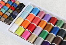 Carrete de hilo de tejer para máquina de coser, accesorio de poliéster resistente, 60 colores, gran oferta 2024 - compra barato