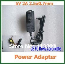 200 pcs 5 V 2A 2.5x0.7mm Charger Power Adapter CE FC RoHs Certificado para Android Tablet PC Q88 Yuandao N70 W30HD Ramos por DHL 2024 - compre barato