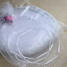 26cm 50pcs White Candy Bags For Wedding Round Christmas Organza Bags Gift Packaging Bags Women Drawstring Bag Package Display 2024 - buy cheap