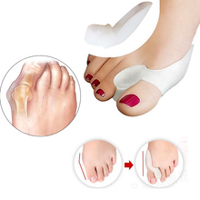 1Pair Hallux Valgus Bunion Corrector Bone Ectropion Toe Separators Silicone Orthopedic Bunion Protector Massage Feet Care Tool 2024 - buy cheap