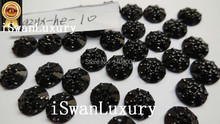 Hot Sale Resin Rhinestones 2014 New Round Black Loose Beads 10mm 400pcs Accessories Beads Stones Strass Sew-on For Sewing Charms 2024 - buy cheap