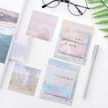 1PCS Creative New Oil Painting Style Memo Pad Paper Post Sticky Notes Notepad Stationery Papeleria Office School Supplies 2024 - buy cheap