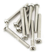 Lot50 Metric M3*50mm Stainless steel Cross Recessed Pan Head Screws 2024 - buy cheap