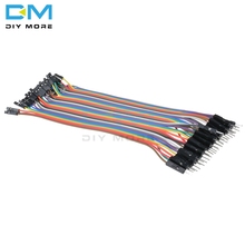 40pcs In Row Dupont Cable 20cm 2.54mm 1pin 1p-1p male to Female Jumper Wire For Arduino Breadboard 2024 - buy cheap