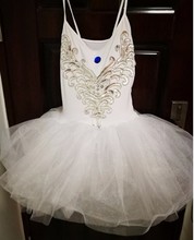 Mujeres ballet leotardo mujer adulto vestido de tutú de ballet blanco Cisne lago tutu de ballet de danza traje leotardo 2024 - compra barato