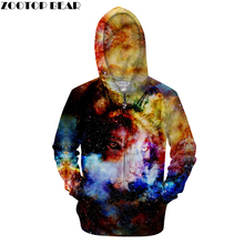 Colorful Zip Hoodies Wolf Tracksuit Men 3D Pullover Zipper Sweatshirt Streatwear Coat Male Hoody Unisex 6XL Drop Ship ZOOTOPBEAR 2024 - buy cheap