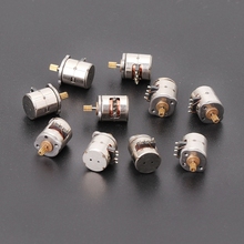 10 Pcs 3-5v Dc 2 Phase 4 Wire Dia 8mm Dc Stepper Motor Micro Stepping Motor for Digital Products Camera Size 8*9.5mm 2024 - buy cheap