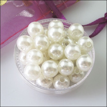 Fashion 70Pcs White Plastic Acrylic Smooth Round Ball Spacer Beads Charms 8mm 2024 - buy cheap