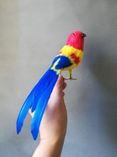 Brinquedo da vida real, penas coloridas, passarinho, modelo de pássaro cerca de 22cm, decoração de jardim, adereços de brinquedo de decoração, presente h1059 2024 - compre barato