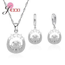 Animal Series 925 Sterling Silver Jewelry Sets With Cute Small Monkey Five Stars Design Adorable Gifts For Girls Women 2024 - buy cheap