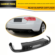 Aerofófio difusor e amortecedor traseiro em fibra de carbono para audi a5 padrão 2009-2012, coupe sportback, conversível, não s line s5 2024 - compre barato