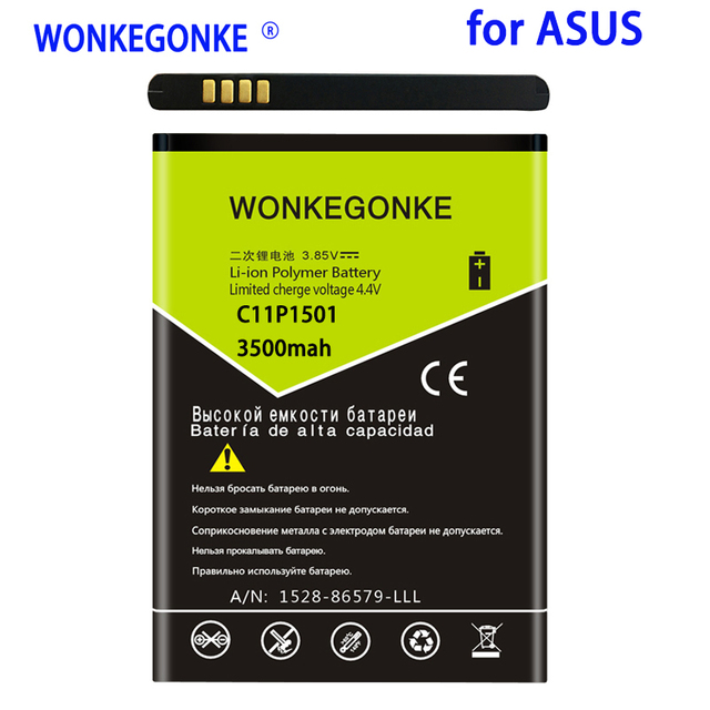 Wonkegonke 3500mah C11p1501 Battery For Asus Zenfone 2 Laser Ze601kl Battery Zenfone2 Selfie Zd551kl Ze550kl Batteries Buy Cheap In An Online Store With Delivery Price Comparison Specifications Photos And Customer Reviews