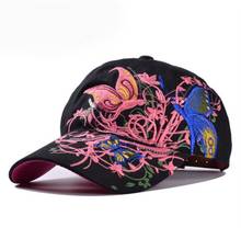 RONGZ006 Fashion Men Cotton Flower Embroidery Baseball Caps Women Adjustable Hip Hop Snapback Ladies Hats Casquette Gorras 2024 - buy cheap