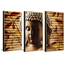 3 Panel Abstracto Buda Cuadro de la Pared Para la Sala Cuadros Decoración Moderna Pintura de la Lona de Impresión sin marco dropship 2024 - compra barato