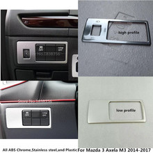 Cubierta de diseño de palo de coche para Mazda 3 Axela M3 2014 2015 2016 2017 2018 2019 1 Uds., interruptor de botón, molduras de Marcos 2024 - compra barato