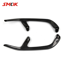 SMOK Motorcycle Accessories Carbon Fiber Rear Handle Passenger Seat Hand Grab Bars For Yamaha Tmax 530 T max 530 XP530 2012-2015 2024 - buy cheap