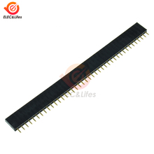 10Pcs 1X40PIN Straight Single Row Female Pin Header 2.54MM Pitch LED Light Strip Connector Socket 40P 40 Pin for Arduino PCB DIY 2024 - buy cheap