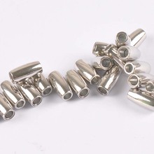 5sets silver Strong Round Magnetic Clasps Fit 3-6mm Leather Cord Bracelets DIY Connectors Accessories Making Fittings 2024 - buy cheap