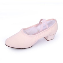 Zapatos de baile de lona para mujer, calzado de salón, Tango, de suela suave, para profesores, zapatos de practica, zapatos de Ballet, color rosa, rojo y negro 2024 - compra barato