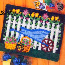 cross stitch carpet mat flower cushion Crocheting latch hook kits rug vloerklee diy tapijt 3D Embroider yarn needlework kits 2024 - buy cheap