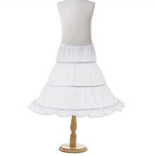 Girls Floral Petticoat 2-3 Hoops Children Crinoline for Evening Princess Costume Kids Underskirt Tutu Skirt A Line White 2024 - buy cheap