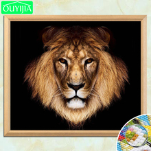 OUYIJIA formal León 5D DIY diamante pintura cuadrado completo diamante bordado venta imagen de mosaico de diamantes de imitación pintura a mano 2024 - compra barato