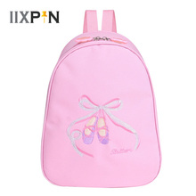 Детские танцевальные сумки IIXPIN для девочек, рюкзак с вышивкой на носках, сумка через плечо для балерины, сумки для гимнастики для девочек, для балерины 2024 - купить недорого
