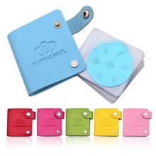 1Pcs 24 Slots Candy Color Nail Stamp Plate Bag Synthetic Leather Folder Nail Template Holders Album Storage Consolidation Case 2024 - buy cheap