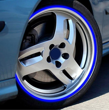 Free Shipping 16 Strips Car Styling Motorcycle Automobiles Wheel Tire Sticker On Car Rim Tape Car Sticker Parking Accessories 2024 - buy cheap