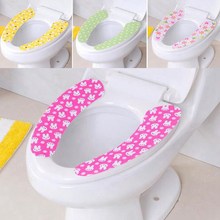1 Pair Warmer Toilet Seat Cover Closestool Mat Washable Soft Seat Cover Pad trimmed Toilet Cushion Bathroom Accessory 2024 - buy cheap