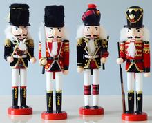 4PC SET New style nutcracker solid wood packaging cloth creative household unique crafts display special wholesale statues Home 2024 - buy cheap