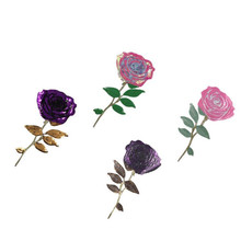 Camiseta feminina paetês flor 330mm, lidar com ela com rosas, remendo em ferro para roupas, adesivos diy, homens, frete grátis 2024 - compre barato