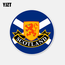 YJZT 11CM*11CM Motorcycle Body Car Sticker SCOTLAND Flag Round Window Decal 6-2952 2024 - buy cheap