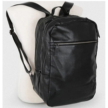 Mochila De piel auténtica coreana para hombre, bolso escolar de cuero negro, mochila masculina, novedad de 2019 2024 - compra barato