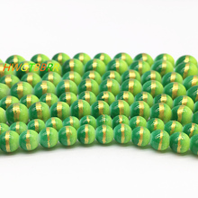 Wholesale 6/8/10/12mm Three-colour Glass Beads Loose Spacer Painted Pearl Charm DIY Jewellery Making #02 2024 - buy cheap